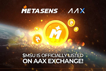 Metasens元宇宙代币MSU于AAX交易所首发上线