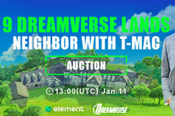 在元宇宙中与麦迪做邻居，Dreamverse Land于1月11日21点在Element市场开启竞拍